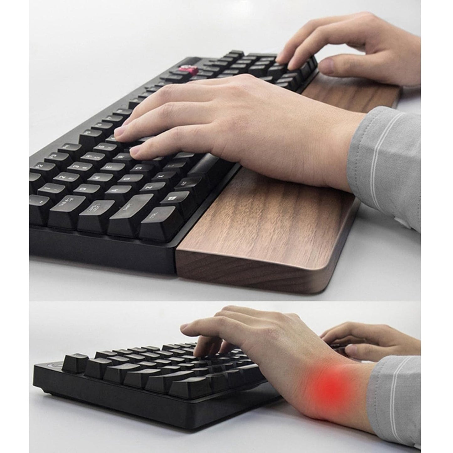 Wooden Keyboard Wrist Rest