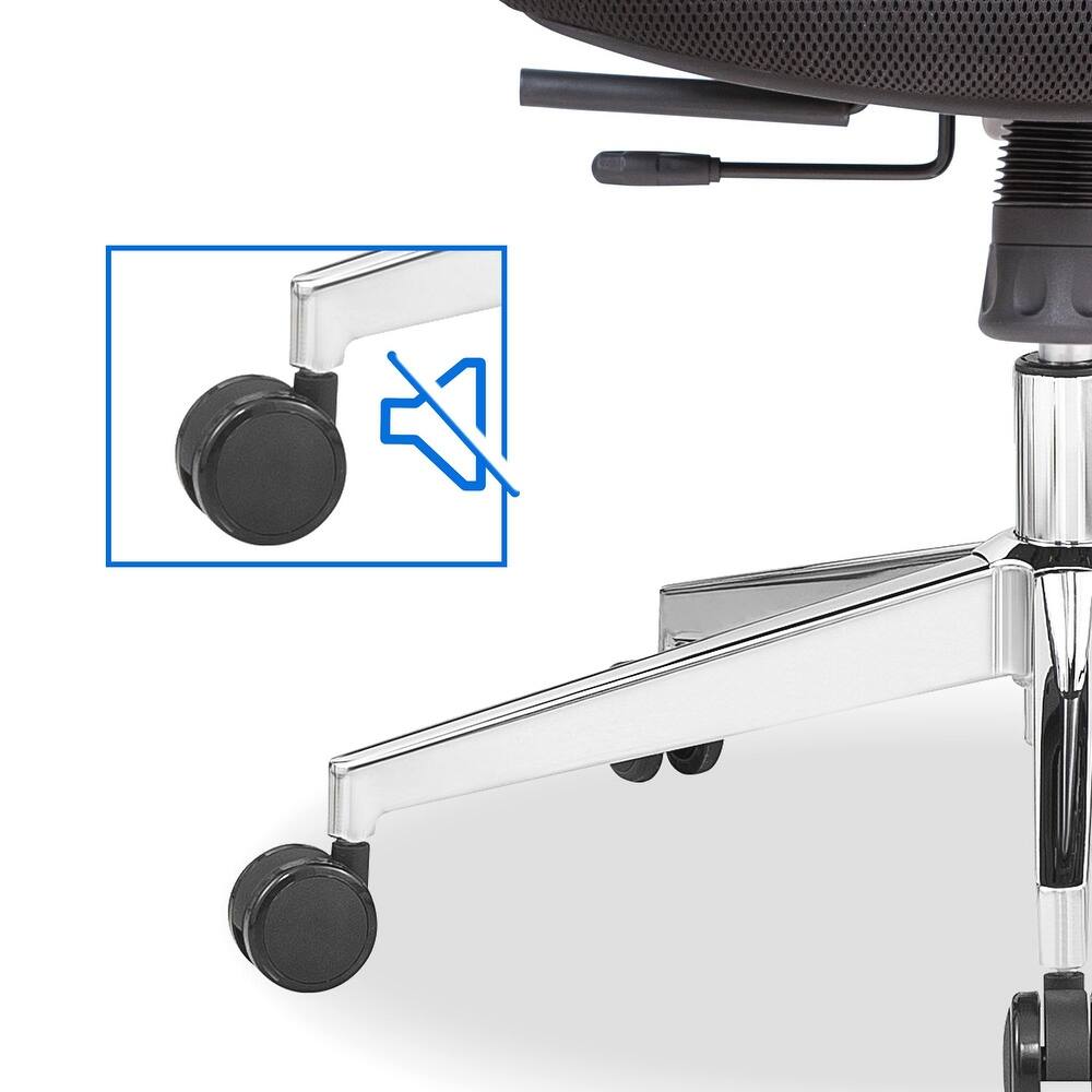 Ergonomic Swivel Office Chair With Adjustable Lumbar Support