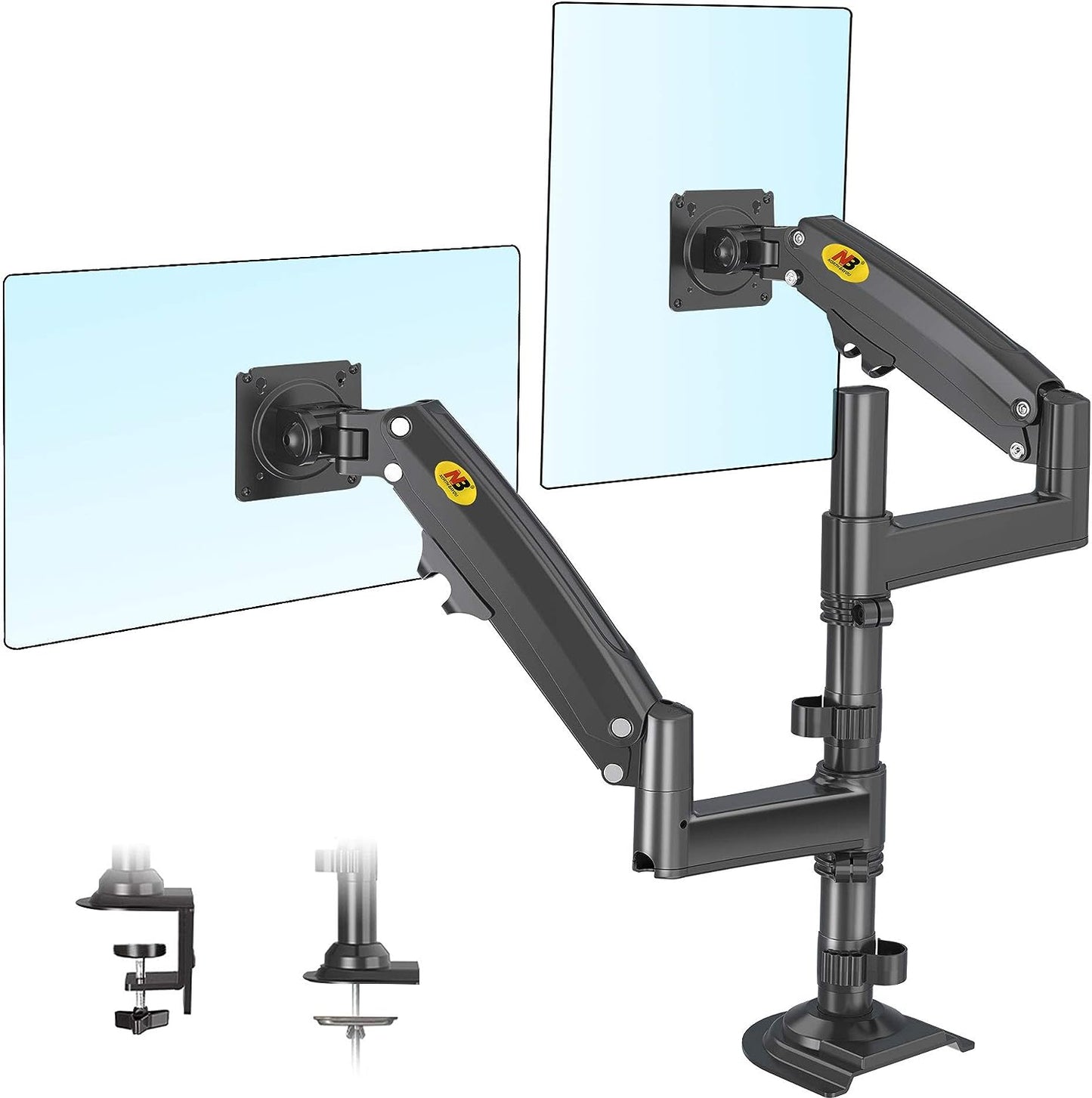 NB H180 Dual Monitor Desk Mount Full Motion Monitor Arm