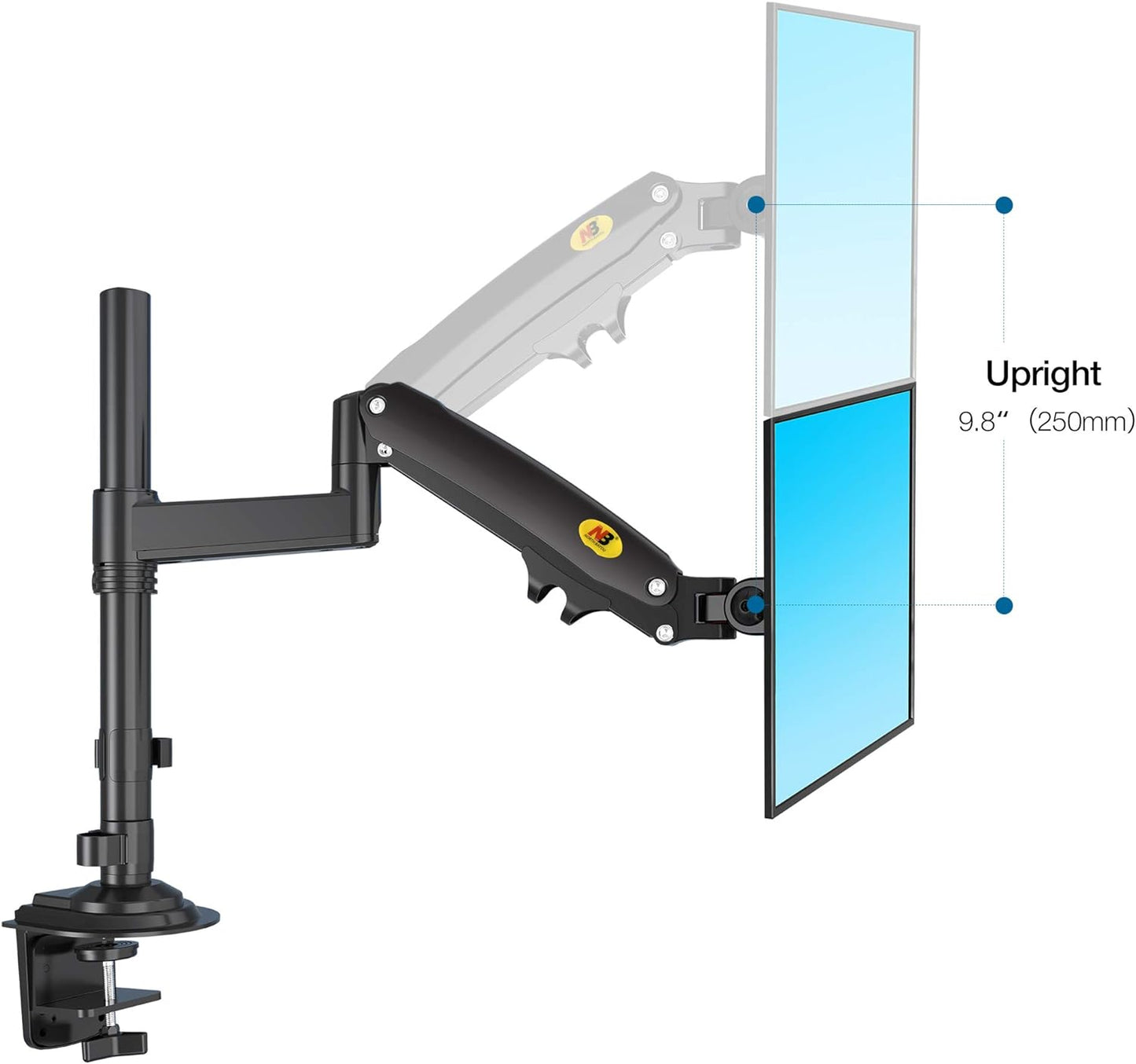 NB H180 Dual Monitor Desk Mount Full Motion Monitor Arm