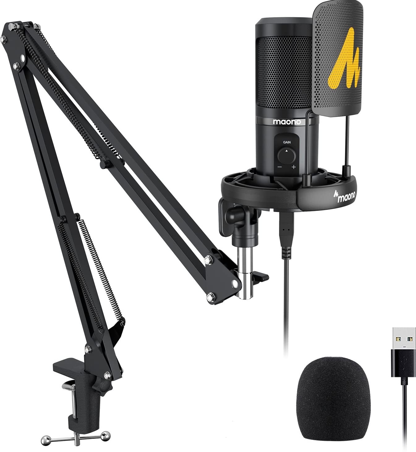 Maono PM461S Microphone With Boom Arm