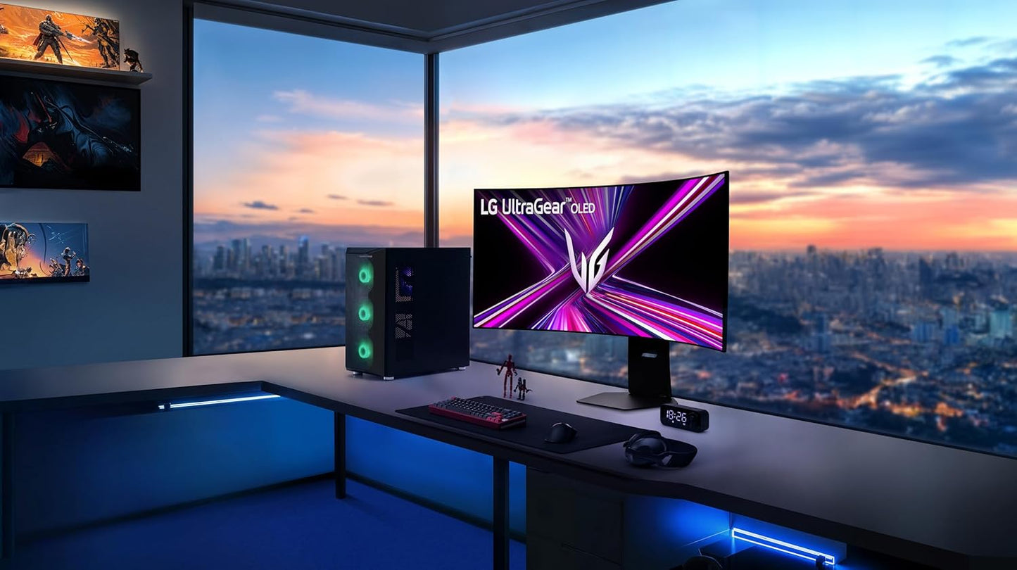 LG 45GX950A-B 45-inch Ultragear 5K2K WUHD OLED Curved Gaming Monitor