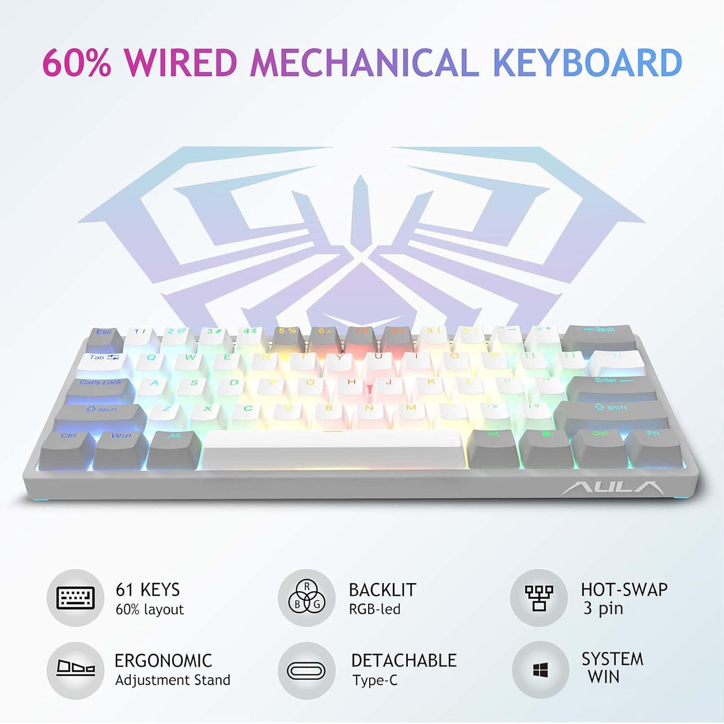 Aula SC580 Wireless Gaming Keyboard and Mouse Combo
