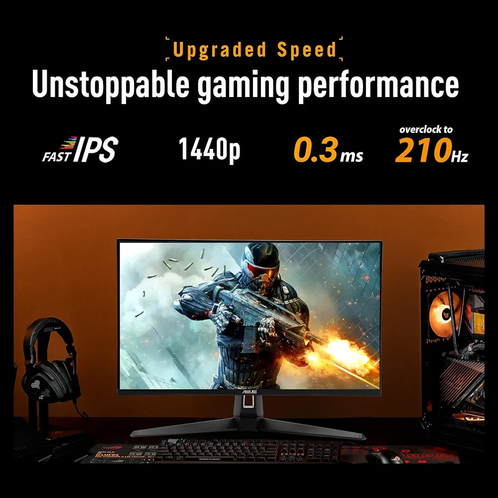 ASUS 27-inch TUF Gaming VG27AQ5A 210Hz QHD Monitor