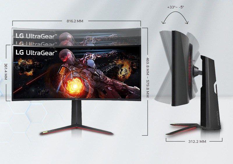 LG ULTRAGEAR GP950G 4k NanoIPS 180hz 34 Inches Ultrawide Monitor
