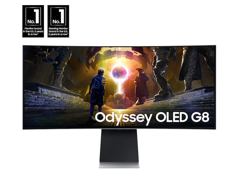 Samsung Odyssey OLED G8 34 Inches 1440p HDR 175 Hz Curved Ultrawide Gaming Monitor