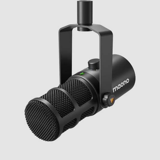 Maono PD400X With Boom Arm And Audio Interface