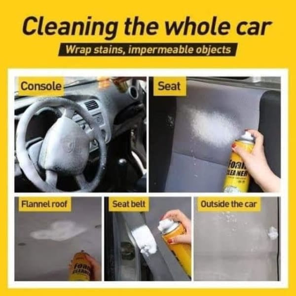 Foam Spray Cleaner + Fiber Cloth