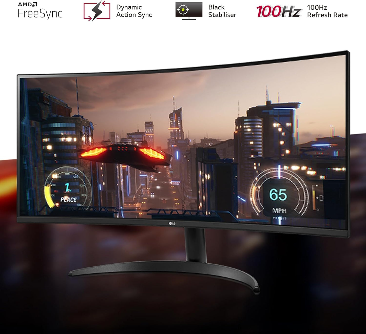 LG 34WR50QC 34" QHD UltraWide Curved Monitor