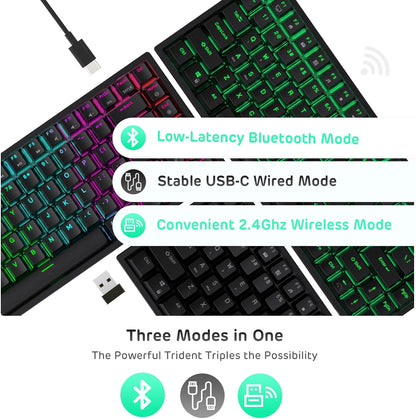 ROYAL KLUDGE RK84 RGB 75% MECHANICAL KEYBOARD