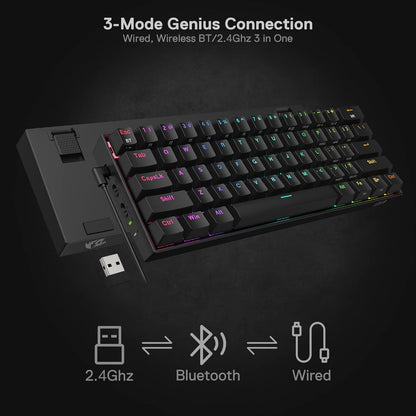 Redragon K530 Pro Draconic 60% Wireless RGB Mechanical Keyboard