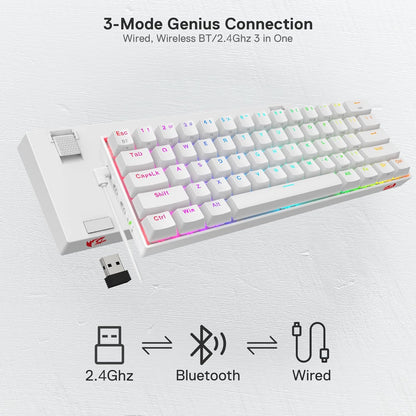 Redragon K530 Pro Draconic 60% Wireless RGB Mechanical Keyboard