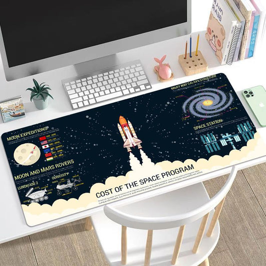 Aesthetic Space Themed Deskmat