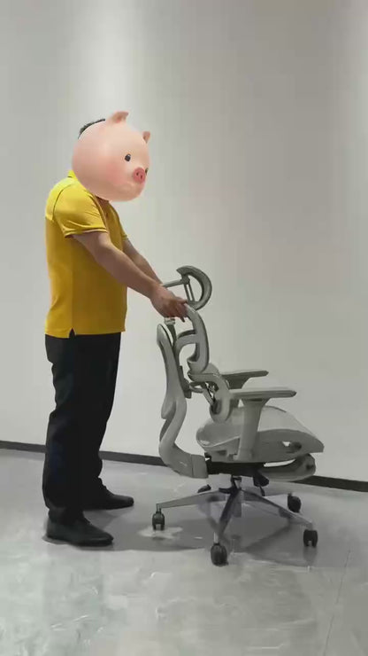 NF-11 Ergonomic Mesh Chair- Light Grey