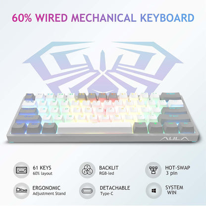 Aula SC580 Wireless Gaming Keyboard and Mouse Combo