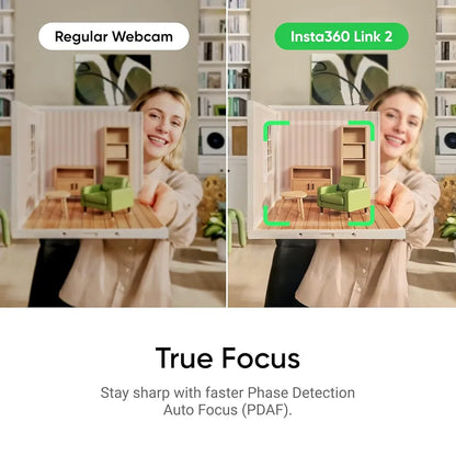 Insta360 Link 2 PTZ 4K Webcam for PC/Mac